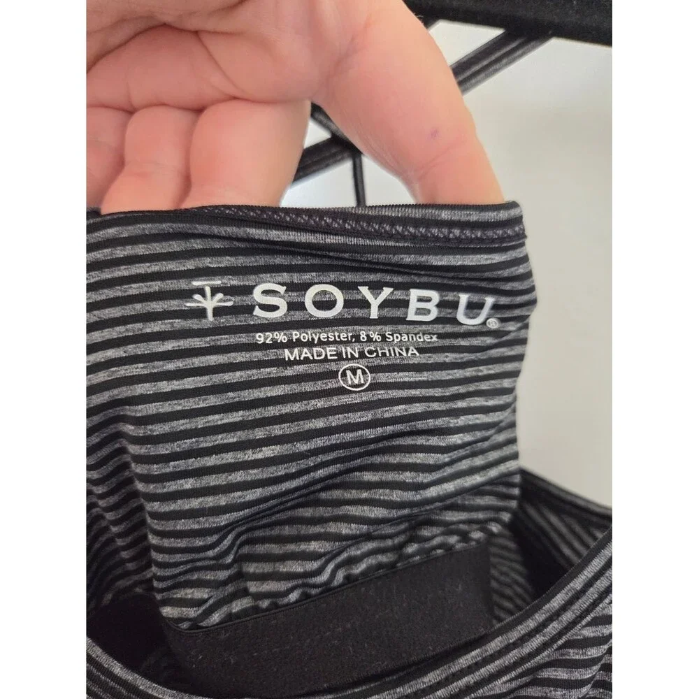 Soybu Sporty Athletic Dress Striped Preppy Golf Pickleball Tennis Beach Medium